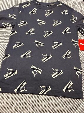 Puma Short Sleeve Logo Print Tee